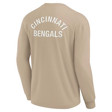 Unisex Fanatics Signature Khaki Cincinnati Bengals Elements Super Soft Long Sleeve T-Shirt