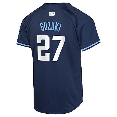 Youth Nike Seiya Suzuki Navy Chicago Cubs City Connect Limited Player Jersey