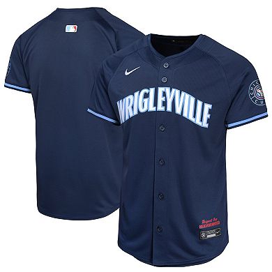 Youth Nike  Navy Chicago Cubs City Connect Limited Jersey