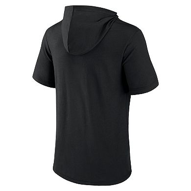 Men's Fanatics Branded Black Baltimore Orioles Iconic Rebel Short Sleeve Pullover Hoodie