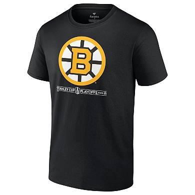 Men's Fanatics Branded  Black Boston Bruins 2024 Stanley Cup Playoffs Breakout T-Shirt