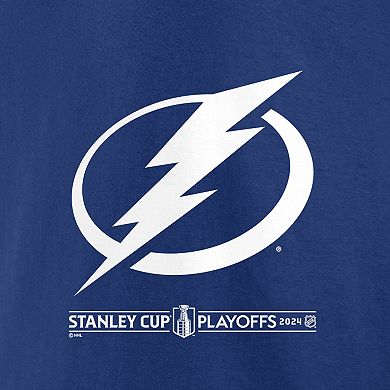 Men's Fanatics Branded  Blue Tampa Bay Lightning 2024 Stanley Cup Playoffs Breakout T-Shirt