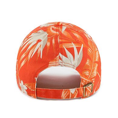 Men's '47 Orange Miami Dolphins Tropicalia Clean Up Adjustable Hat