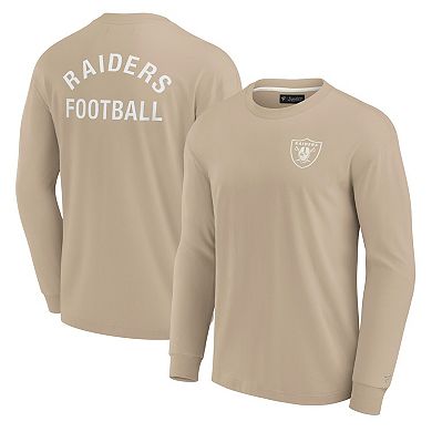Unisex Fanatics Signature Khaki Las Vegas Raiders Elements Super Soft Long Sleeve T-Shirt