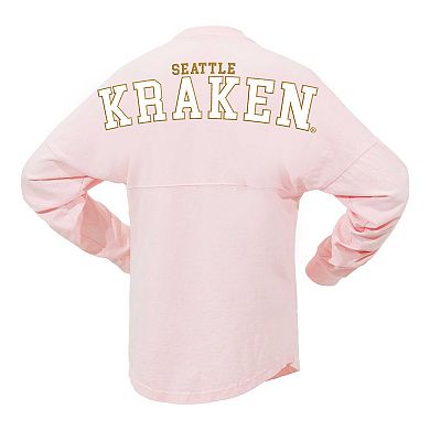 Women's Fanatics Branded Pink Seattle Kraken Spirit Jersey Long Sleeve T-Shirt