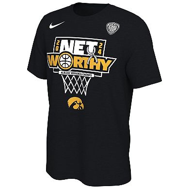Unisex Nike  Black Iowa Hawkeyes 2024 NCAA Women's Basketball Tournament March Madness Final Four Locker Room T-Shirt