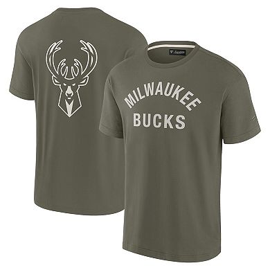Unisex Fanatics Signature Olive Milwaukee Bucks Elements Super Soft Short Sleeve T-Shirt