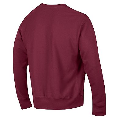 Men's Champion Garnet South Carolina Gamecocks Vault Late Night Reverse Weave Pullover Sweatshirt