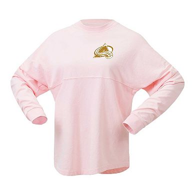 Women's Fanatics Branded Pink Colorado Avalanche Spirit Jersey Long Sleeve T-Shirt