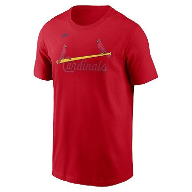 Men's Nike Red St. Louis Cardinals Cooperstown Wordmark T-Shirt