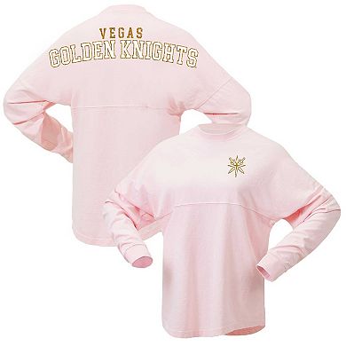 Women's Fanatics Branded Pink Vegas Golden Knights Spirit Jersey Long Sleeve T-Shirt