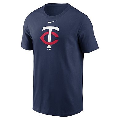 Men's Nike Navy Minnesota Twins Fuse Logo T-Shirt