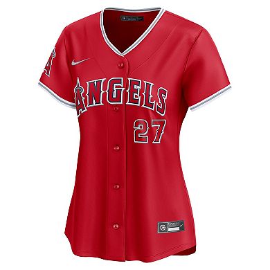 Women's Nike Mike Trout Red Los Angeles Angels Alternate Limited Player Jersey