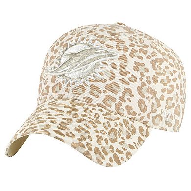 Women's '47 Natural Miami Dolphins Panthera Clean Up Adjustable Hat