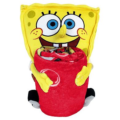 The Northwest Group Nebraska Huskers Spongebob Squarepants Hugger Blanket