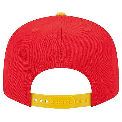Men's New Era Red/Gold Kansas City Chiefs Team Establish 9FIFTY Snapback Hat