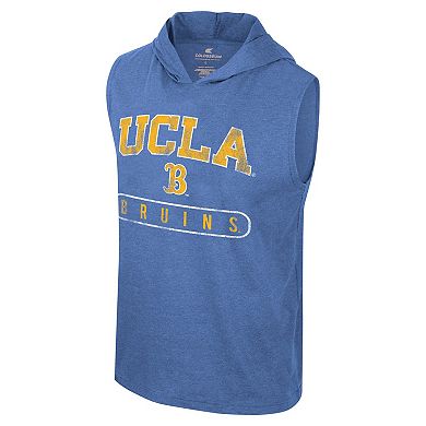 Men's Colosseum Blue UCLA Bruins Varsity Sleeveless Hoodie Tank Top