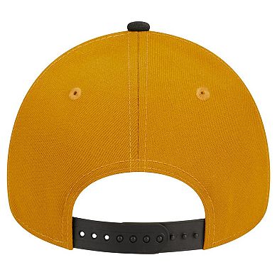 Men's New Era Gold/Black San Diego Padres Rustic A-Frame 9FORTY Adjustable Hat