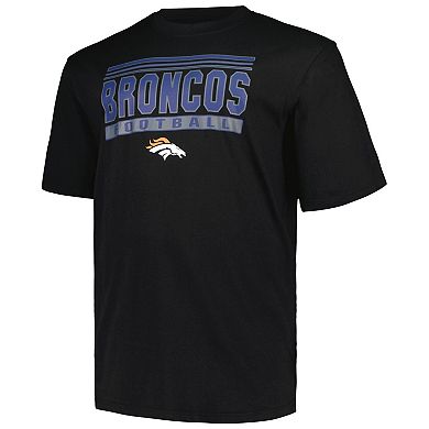 Men's Fanatics Branded Black Denver Broncos Big & Tall Pop T-Shirt
