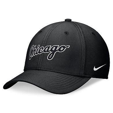 Men's Nike Black Chicago White Sox Primetime Performance SwooshFlex Hat