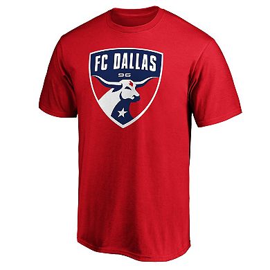 Men's Fanatics Branded Red FC Dallas Logo T-Shirt