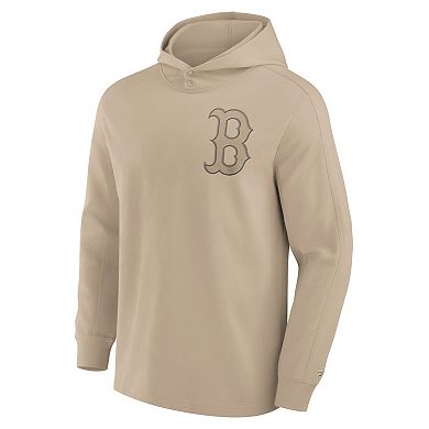 Men's Fanatics Signature Khaki Boston Red Sox Elements Lightweight Fleece Hoodie