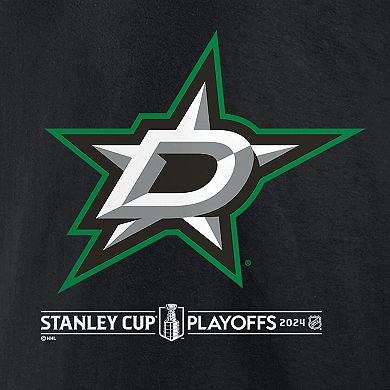 Men's Fanatics Branded  Black Dallas Stars 2024 Stanley Cup Playoffs Breakout T-Shirt
