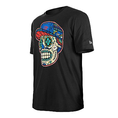 Unisex New Era Black Oklahoma City Thunder Sugar Skull T-Shirt