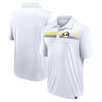 Men's Fanatics Branded White Los Angeles Rams Big & Tall Sublimated Polo