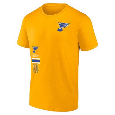 Men's Fanatics Branded Gold St. Louis Blues Represent T-Shirt