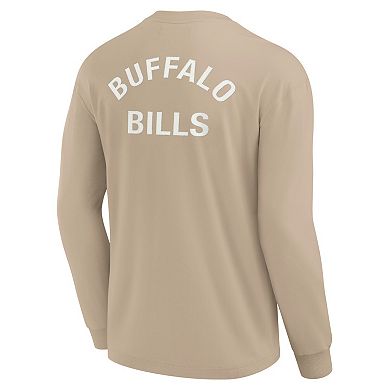 Unisex Fanatics Signature Khaki Buffalo Bills Elements Super Soft Long Sleeve T-Shirt