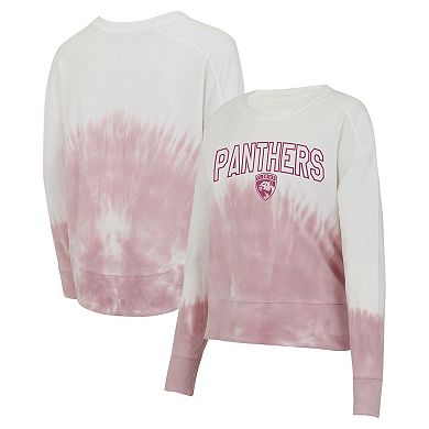 Women's Concepts Sport Pink/White Florida Panthers Orchard Tie-Dye Long Sleeve T-Shirt