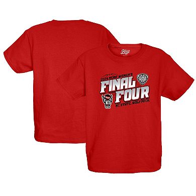Youth Blue 84 Red NC State Wolfpack 2024 NCAA Women's Basketball Tournament March Madness Final Four T-Shirt