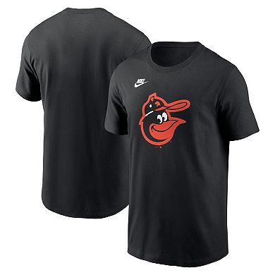 Men's Nike Black Baltimore Orioles Cooperstown Collection Team Logo T-Shirt