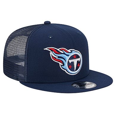 Men's New Era Navy Tennessee Titans Main Trucker 9FIFTY Snapback Hat