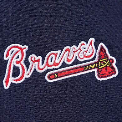 Men's Mitchell & Ness Navy Atlanta Braves Team OG 2.0 Current Logo Pullover Hoodie