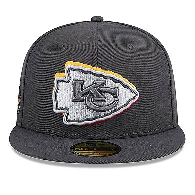 Men's New Era  Graphite Kansas City Chiefs Official 2024 NFL Draft On Stage 59FIFTY Fitted Hat