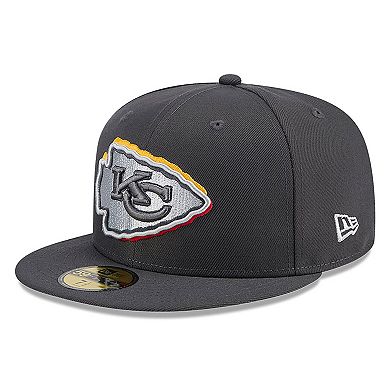 Men's New Era  Graphite Kansas City Chiefs Official 2024 NFL Draft On Stage 59FIFTY Fitted Hat