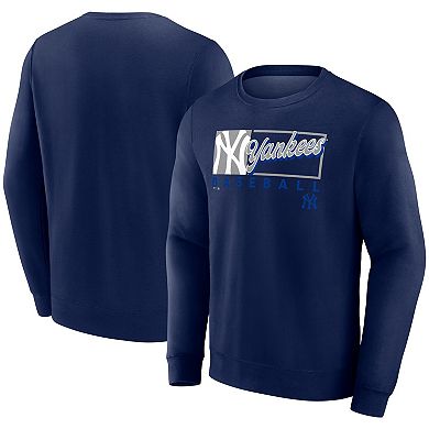 Men's Profile Navy New York Yankees Big & Tall Pullover Sweatshirt