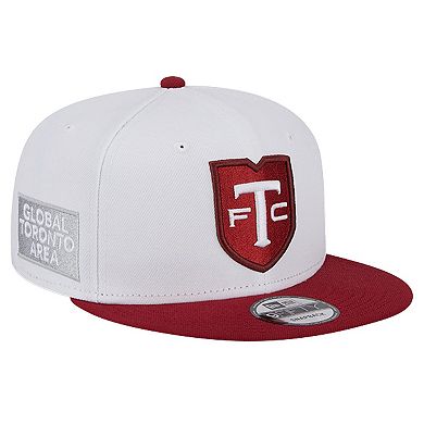 Men's New Era  White Toronto FC Jersey Hook 9FIFTY Snapback Hat