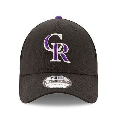 Men's New Era Black Colorado Rockies 2024 MLB World Tour Mexico City Series 39THIRTY Flex Hat