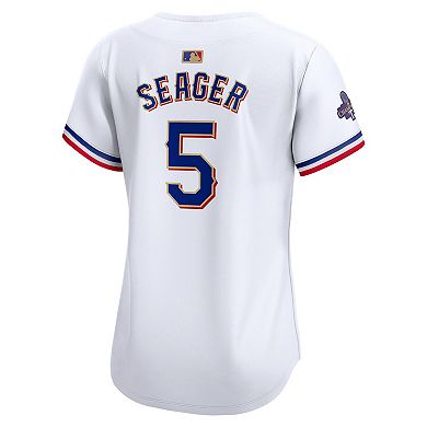 Women's Nike Corey Seager White Texas Rangers 2024 Gold Collection Limited Player Jersey