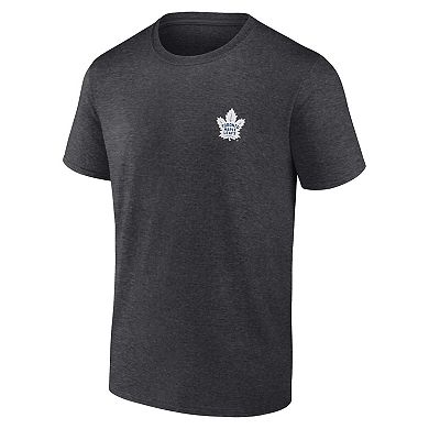 Men's Fanatics Branded Heather Charcoal Toronto Maple Leafs Backbone T-Shirt