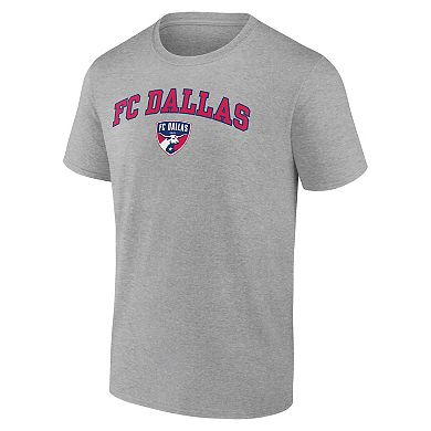 Men's Fanatics Branded Steel FC Dallas Heart & Soul T-Shirt