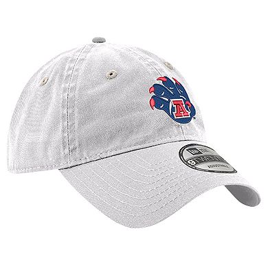 Men's New Era White Arizona Wildcats Vault Claw 9TWENTY Adjustable Hat