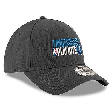 Men's New Era Gray Minnesota Timberwolves 2024 NBA Playoffs 9FORTY Adjustable Hat