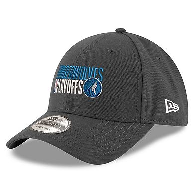 Men's New Era Gray Minnesota Timberwolves 2024 NBA Playoffs 9FORTY Adjustable Hat