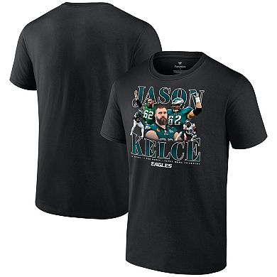 Men's Fanatics Branded Jason Kelce Black Philadelphia Eagles  Retirement T-Shirt