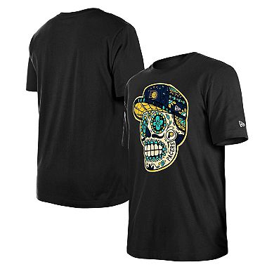 Unisex New Era Black Indiana Pacers Sugar Skull T-Shirt