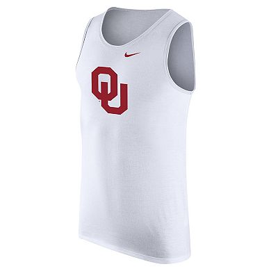 Men's Nike White Oklahoma Sooners Tank Top
